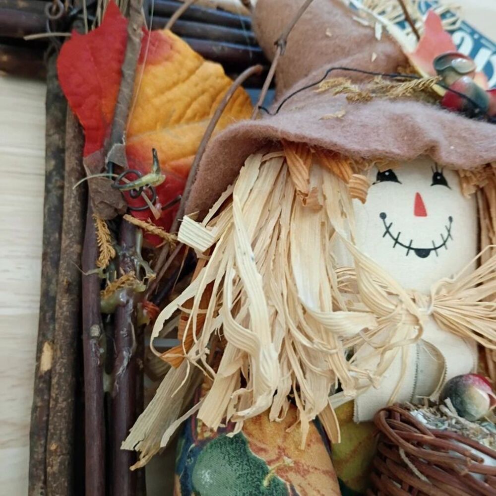 Large Happy Harvest Wooden Wall Hanging Fall Decoration - Picture 3 of 10